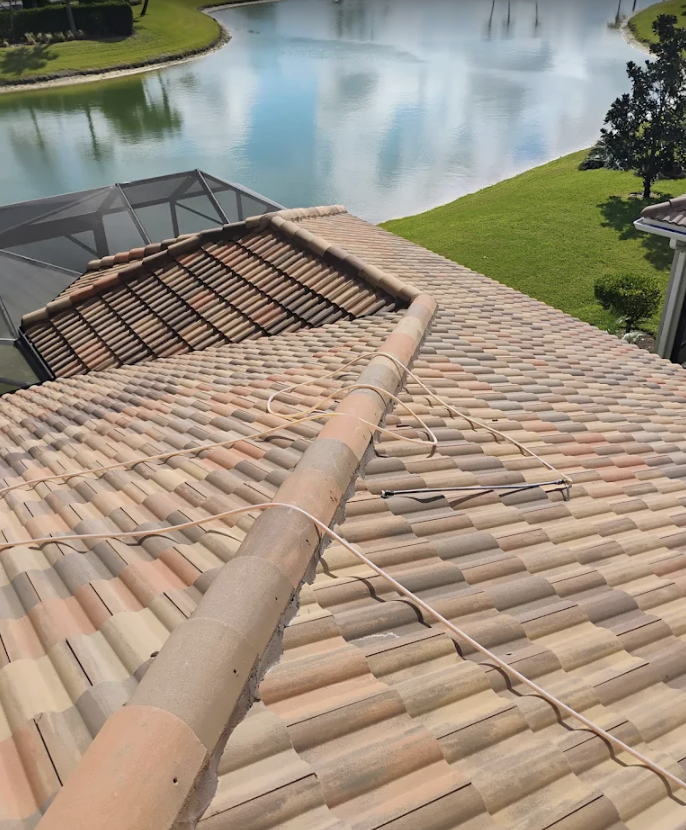 RoofAfterPressureWash tile roof cleaning
